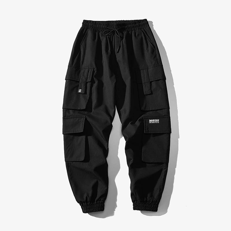Streetwear Black Mens Harem Joggers Pants Men Cargo Pants 2023 Hip Hop Casual Pockets Sweatpants Male Oversized Fashion Trousers