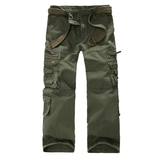 Men's Cargo Pants Multi Pocket Overalls Casual Pants Tactical Commandos Styles Loose Full Length Male Casual Trousers Plus Size