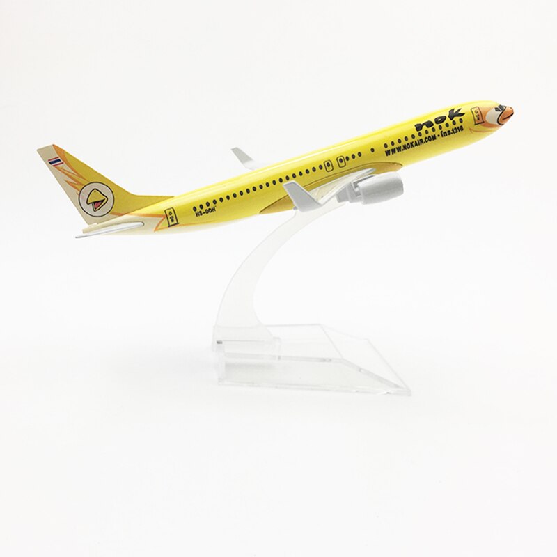 16cm Nok Air Thailand Thai Nok Boeing 737 B737 Airlines Plane Model Alloy Metal Diecast Model Airplanes Aircraft Collection Gift