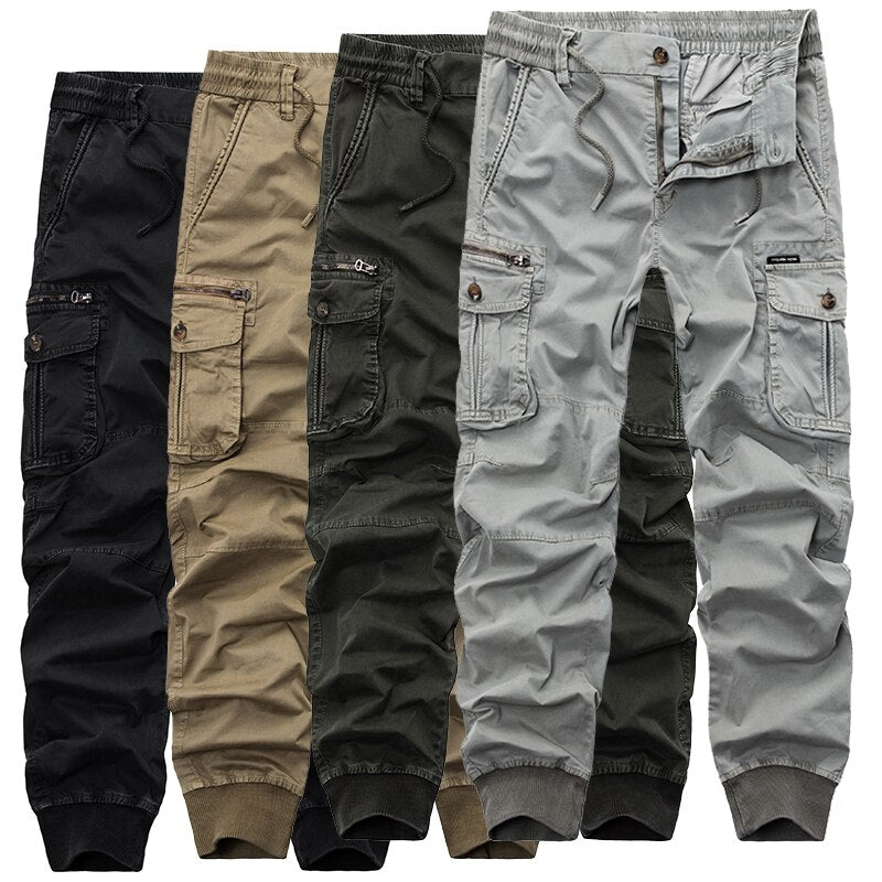 Cargo Pants Men Casual Solid Breathable Pants Men Army Military Trousers Mens Tactical Cargo Pants Male Pockets Joggers Trousers