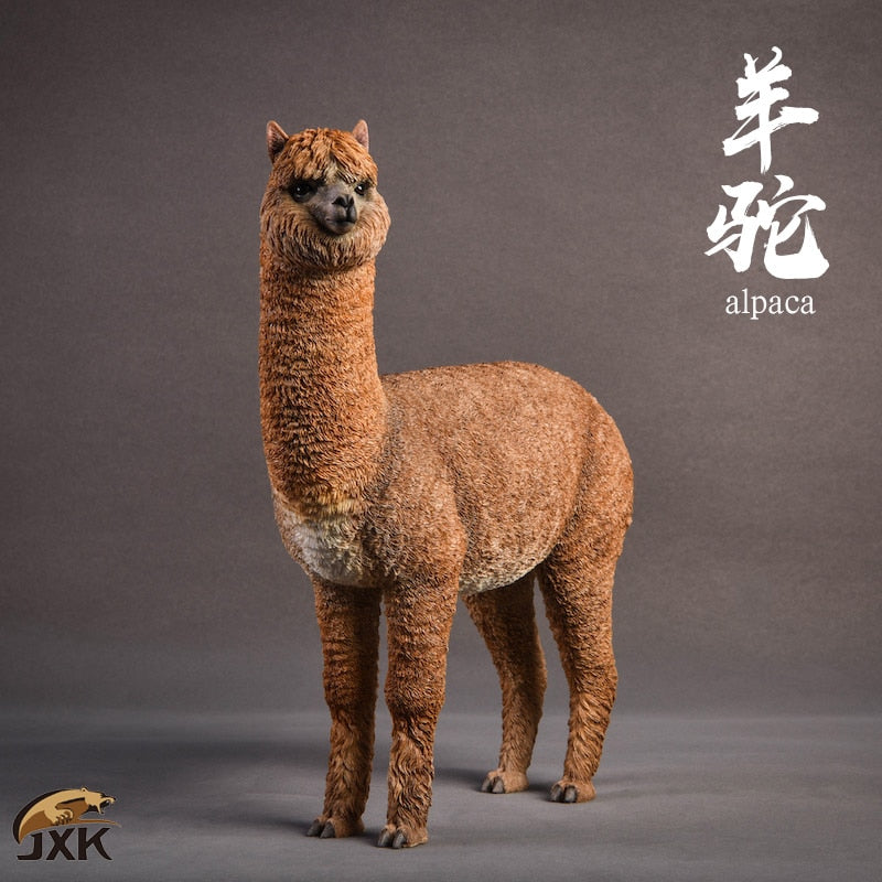 1/6 Scale Figure Scene Animal Model Resin Alpaca Static Decoration For 12&#39;&#39; Action Figure Dolls DIY Display Jxk011