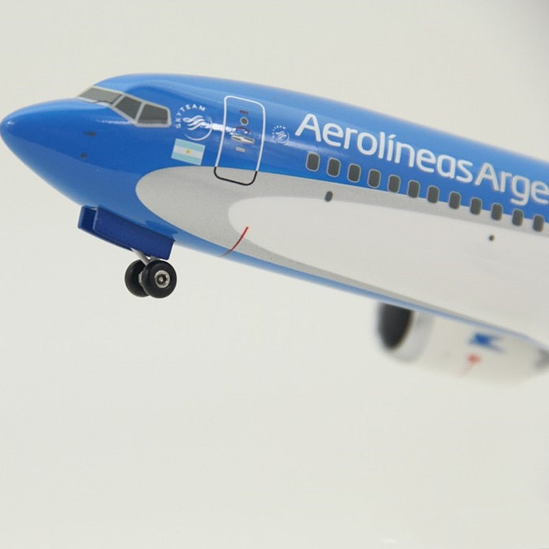 32CM 1:130 Scale ABS Argentina Aircraft Model Aerolineas Argentinas Airlines Boeing B737 MAX8 Plane Model Resin Diecast Toys