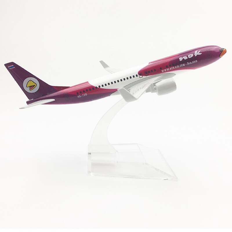 16cm Nok Air Thailand Thai Nok Boeing 737 B737 Airlines Plane Model Alloy Metal Diecast Model Airplanes Aircraft Collection Gift