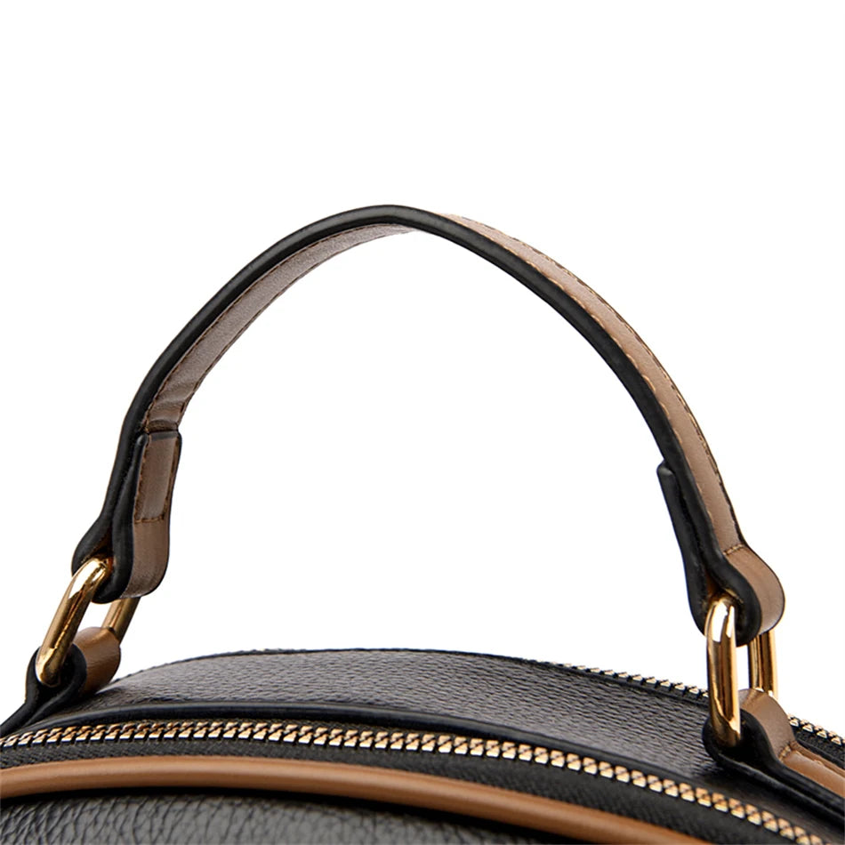 Genuine Top-handle Bag High capacity Luxury Designer Purses and Handbags Women Leather Shoulder Messenger Corssbody Sac Female