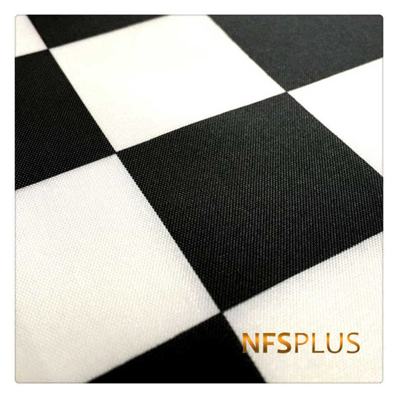 F1 Sport Checkered Flags Auto Racing Black and White Chequered Printed 14x21cm Rectangle Triangle Decorative Hanging Flag Banner