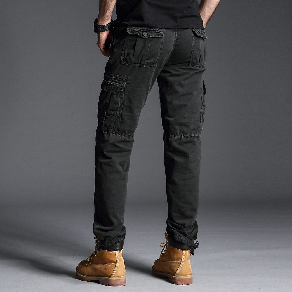 High Quality Mens Cargo Pants Casual Fashion Jogger Pants Military Army Green Tactical Pants Camouflage Sweatpants Plus Size 40