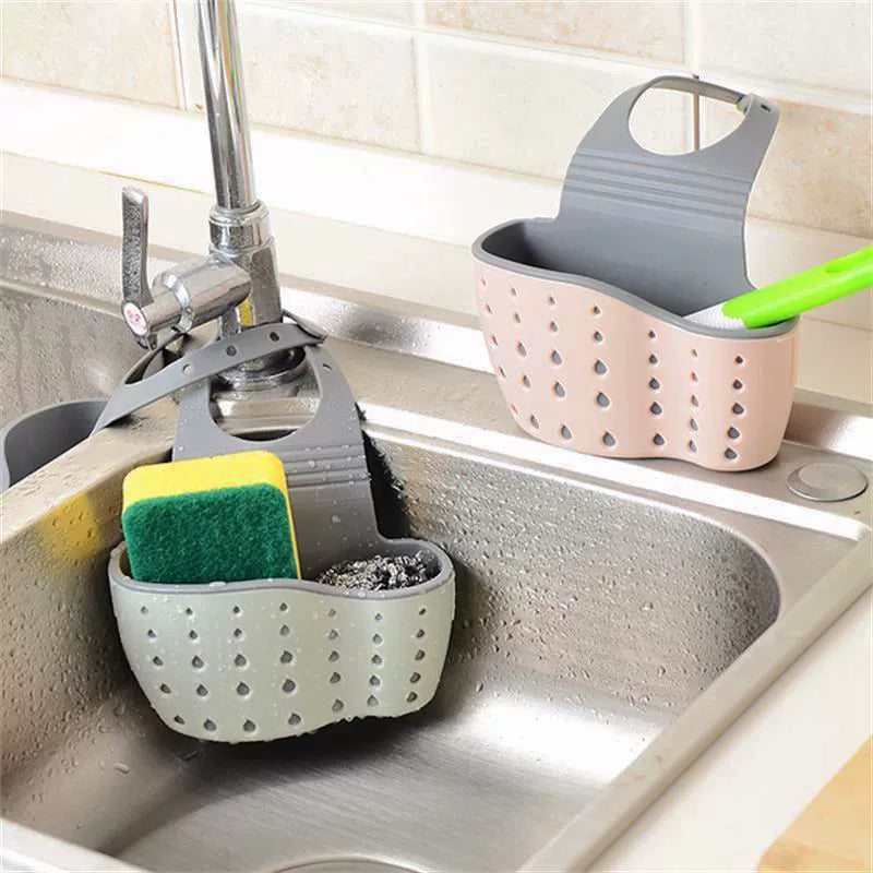 Sponge Storage Kitchen Supplies Punch Free Hanging Basket Sink