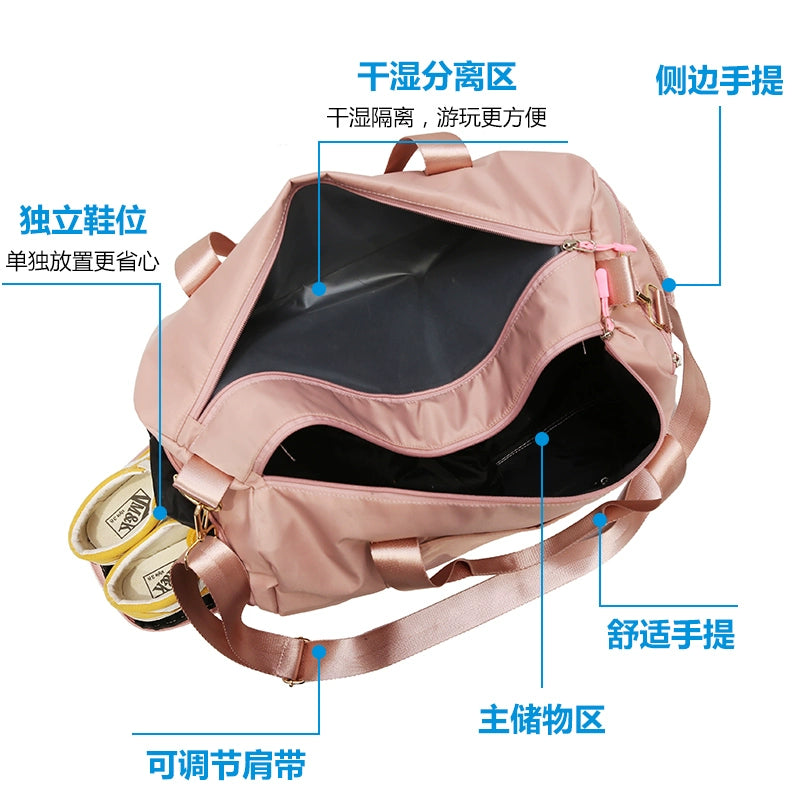 Fitness Yoga Sports Bag Casual One Shoulder Travel Bag