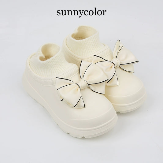 Sunny Color Winter Snow Boots Bow