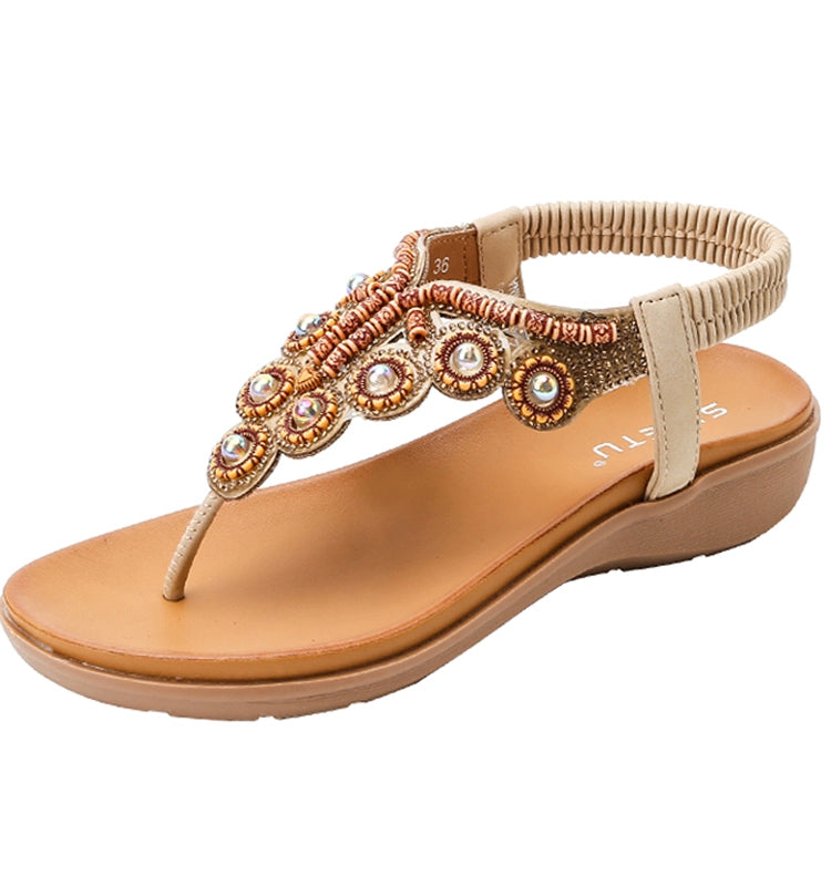 Thick Sole Bohemian Wedge Sandals