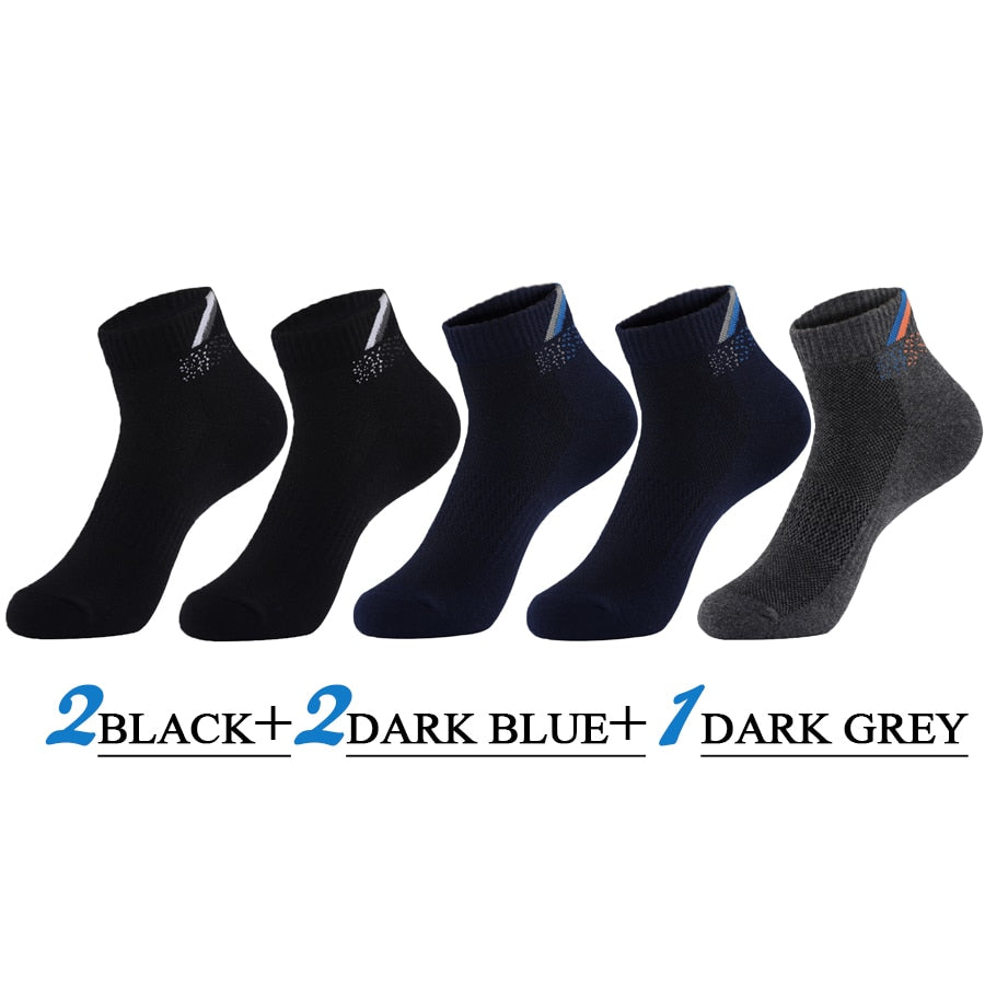 5 Pairs/Lot Mens Running Socks Casual Outdoor Sports Cotton Orange Red Stripes Compression Black 15 Styles Travel Hot Sale 2023