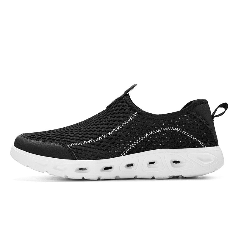 Breathable Summer Men Shoes Casual Mesh Light Breathable Slip On Men Sneakers Outdoor Aqua Shoes Sport Quik-Drying Water Shoe