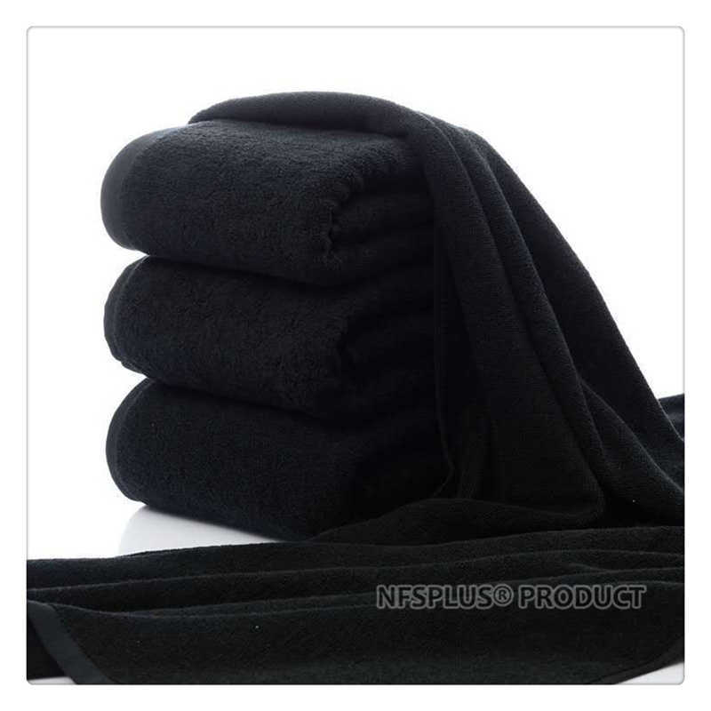 Daily Terry Face Towel For Bathroom 35x75cm 100% Cotton Thicken Black White Hand Bath Towels Washcloth For Travel Sport SPA Gym