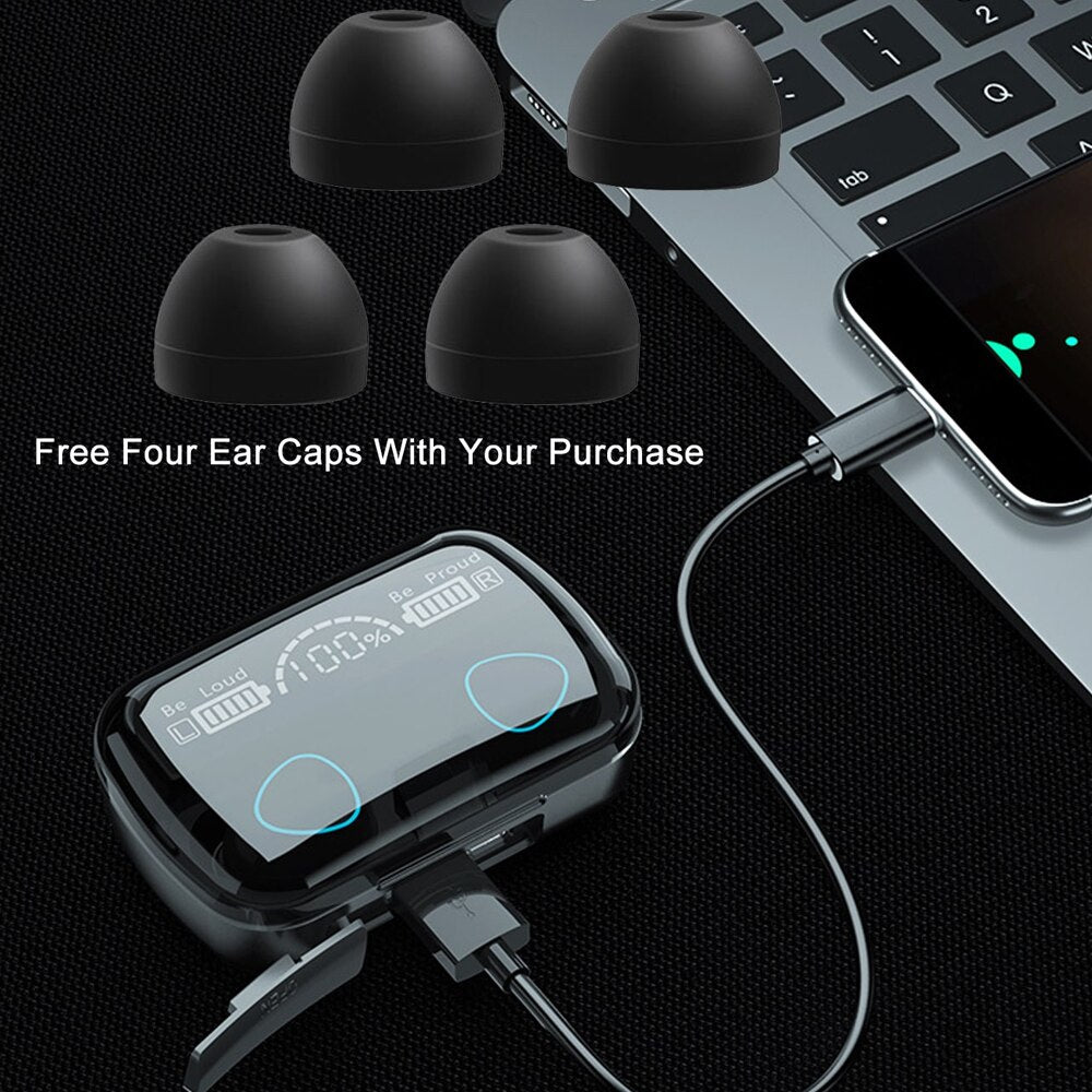 Hot Sell TWS BT5.1 Earphone Touch Control Wireless Earphones with LED Digital Display Earbuds Earphones