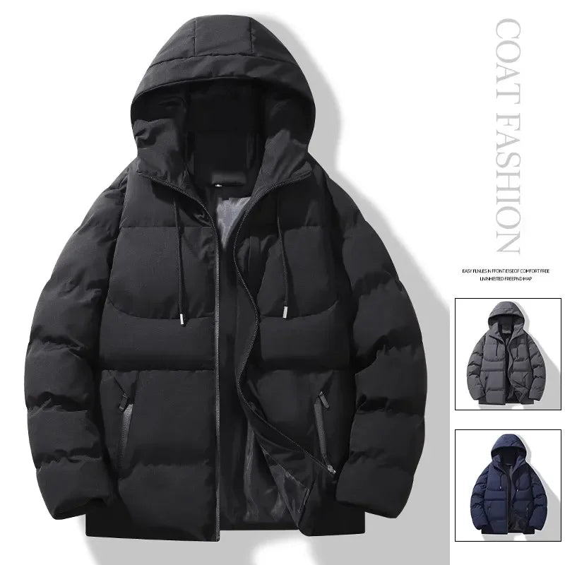 Autumn and Winter new style men high quality fashion Waterproof Windbreaker Jacket Casual thicken Male Men's Jackets Warm coat
