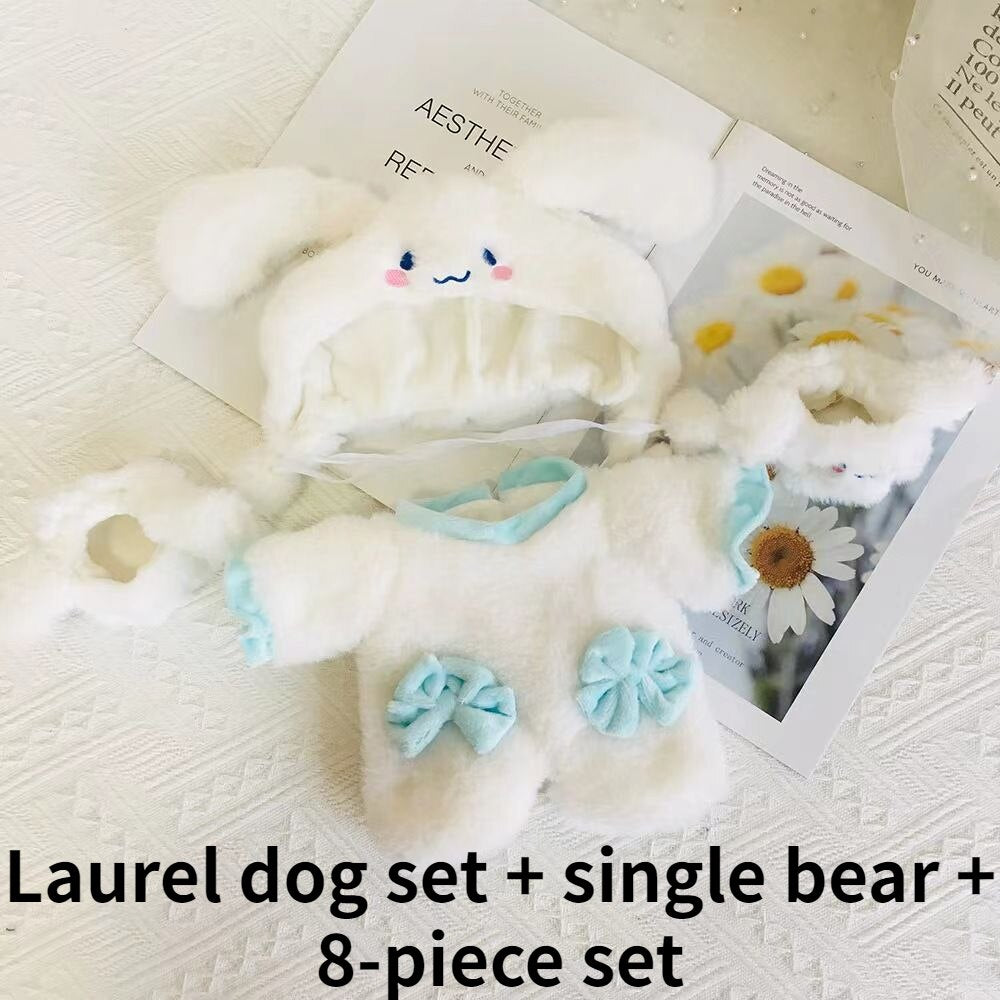 30cm Lina Bear Doll Big Baby Cute Plush Toys Lovely Clothes Bear Dolls Gifts for Girls Children Kids Birthday Christmas Gift