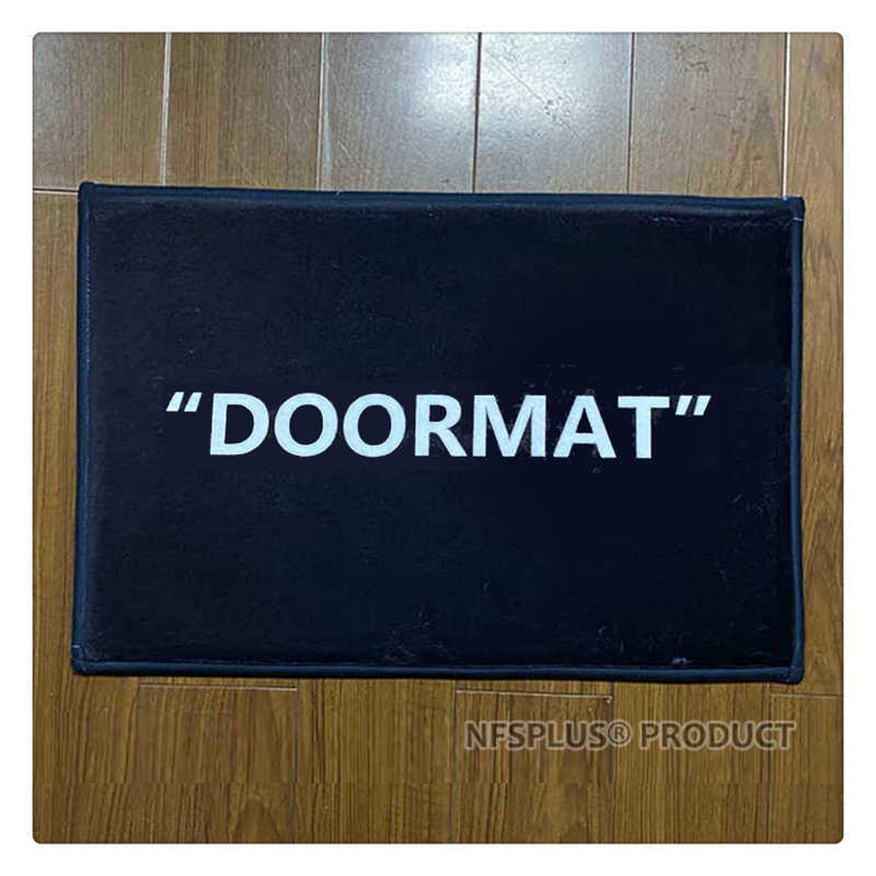 Custom Door Mat Home Decorative Doormat 40x60cm Black Flannel Fabric DOORMAT Printed Anti-Slip Indoor Floor Mat Carpet