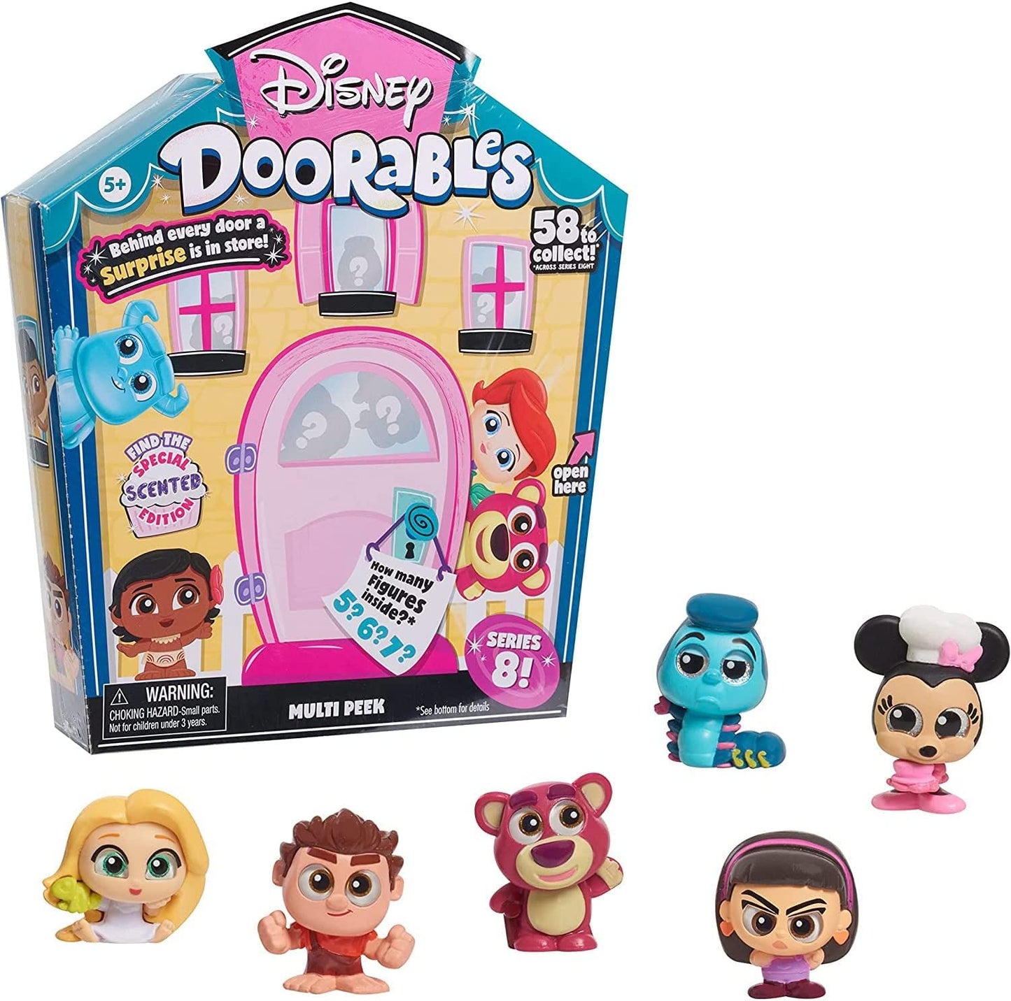 Surprise and Fun Stacking Fairy Tale House Disney Doorables Cartoon Dolls Anime Peripherals Ornaments Toy