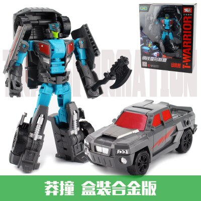 Megaman Transformers Leader&#39;s Challenge Alloy Megatron Optimus Prime Bumblebee Drift Crossbolt Iron Fist Steel Cable Kids Gift