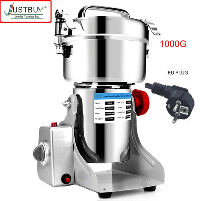 Parts Free Big Capacity 800G 3000W Herb Grinder Coffee Machine Grain Spices Mill Medicine Wheat Mixer Dry Food Grinder