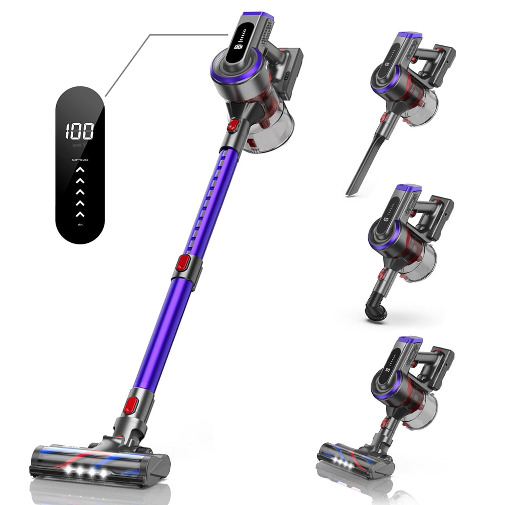 Butre JR400 33KPa Cordless Vacuum Cleaner Handheld Wireless With Touch Display 400W Home Appliance For Floors/Carpets/Dog Hair