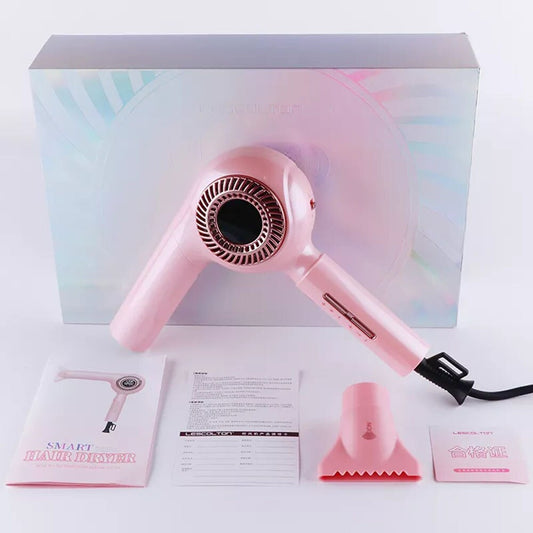 Retro Hair Dryer 1600W High Speed Anion Brushless Professional Hot and Cold Wind Lightweight Low Noise Radiation-free Blower