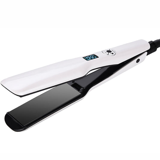 Professional Hair Straightener Multi-speed Adjustment PTC Fast Heating Flat Iron with Wide Plate and LED Screen Styling Tools