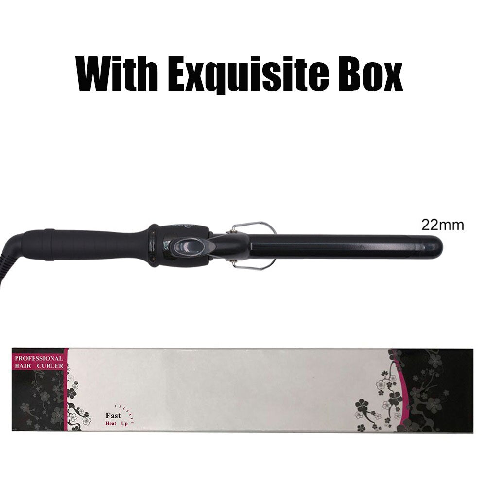 Curling Iron with Tourmaline Ceramic Coating Hair Curler Wand Anti-scalding Insulated Tip Salon Curly Waver Maker Styling Tools