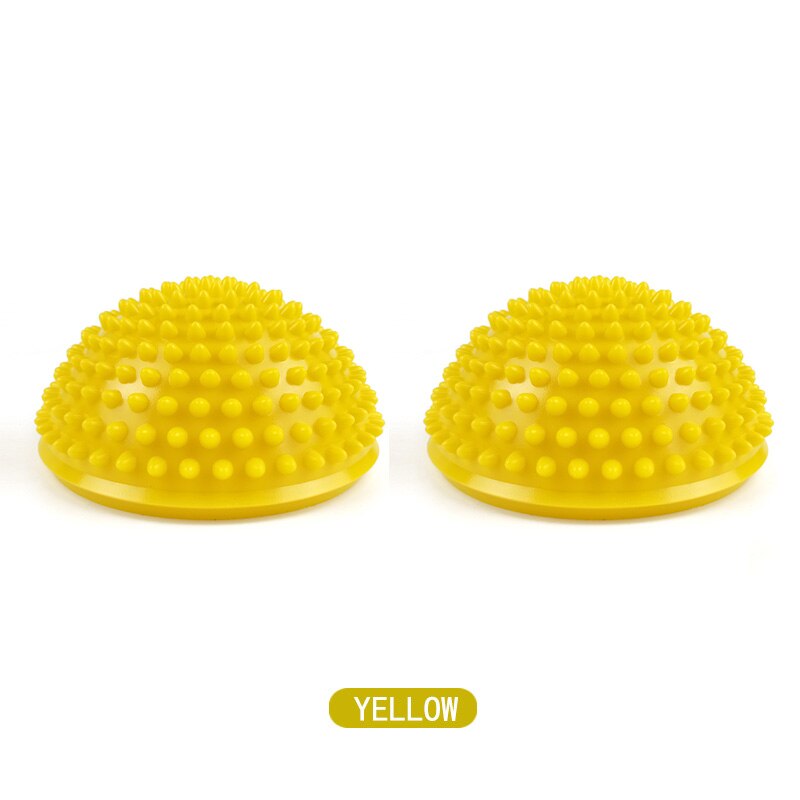 2 Pcs Foot Massage Ball PVC Inflatable Yoga Half Balls Anti-Slip Massage Point Fit Exercise Balance For Home Gym Fitness Pilates