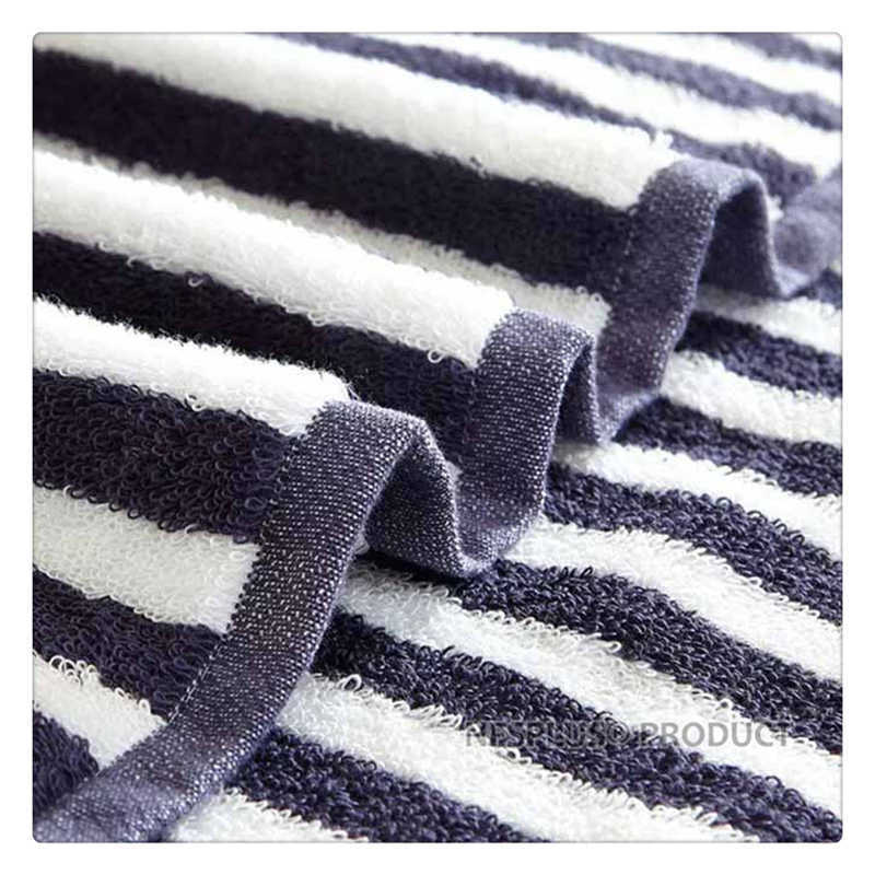 Striped Cotton Bath Towel For Bathroom 70x140cm Blue Coffee Soft Absorbent Hand Face Terry Towels Travel Sport Spa Gym Washcloth