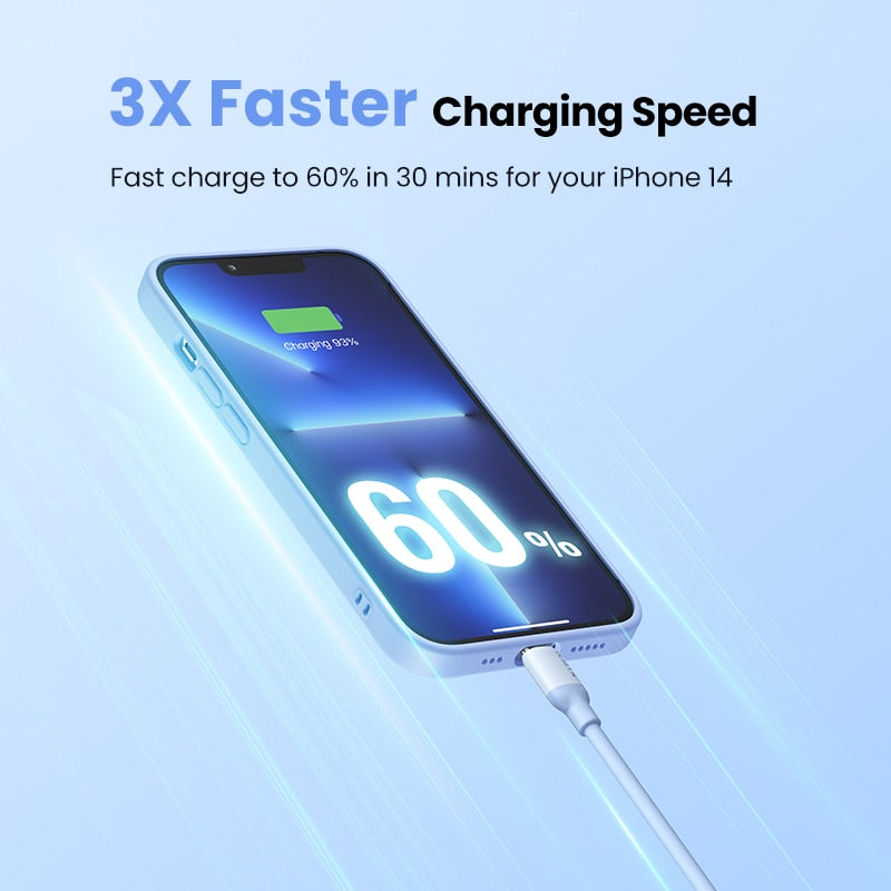 UGREEN MFi Silicone USB C to Lightning Cable 20W PD for iPhone 14 13 12 Pro Max Fast Charging for Phone Type C Cable