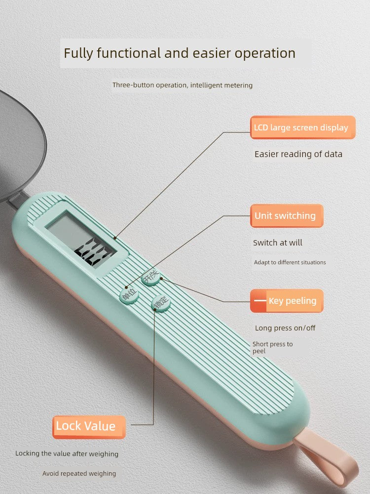 Electronic Scale Measuring Spoon Scale High Precision Gram Meter Measuring Spoon Baby Milk Powder Spoon Scale Baby Food Supplement Scale Measuring Spoon