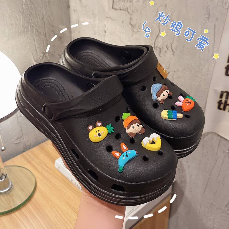 Comwarm Summer Cartoon Women Slippers Outdoor Clogs Thick Battom Sandals Female EVA Light Non-slip Home Flip Flops Garden Shoes