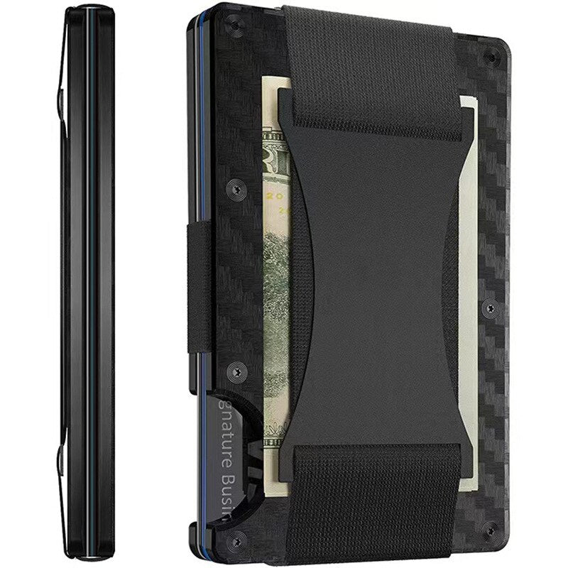 Card Holder Aluminium Case And Money Anti Theft RFID Designer Luxury For Men Porta Credencial Tarjetero Wallet Male Slim Case