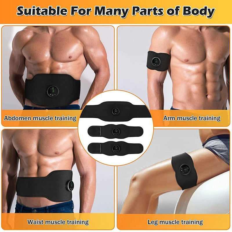 ABS Stimulator Ab Toner EMS Muscle Stimulator Abdominal Toning Belt Belly Waist Arm Leg Loss Weight Home Office Fitness Workout