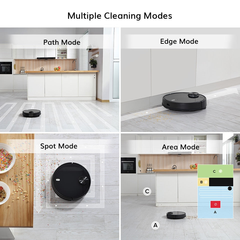 ILIFE A11 Robot and Mop ,Laser System,APP Virtual Wall,Map Memory,Draw Cleaning Area,Mopping Wash,4000Pa Suction