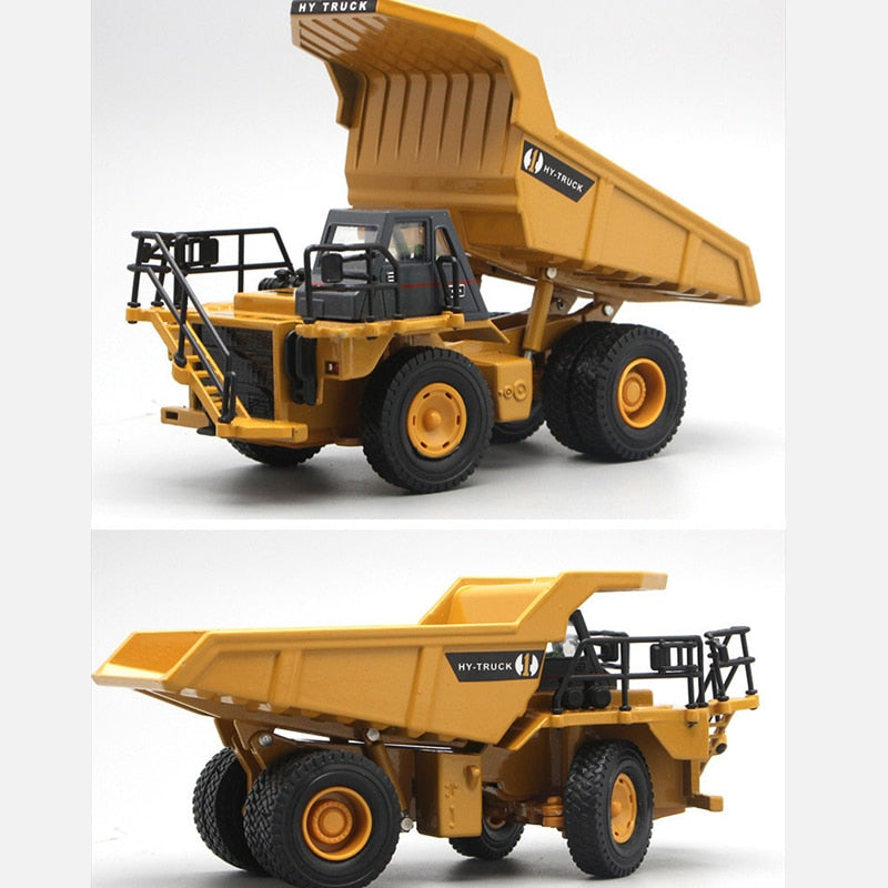 18CM Car Model Dump Trucks Excavator Diecast Metal Model Toys Construction Vehicle Toys for Kids Gifts Car Collection