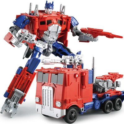 Megaman Transformers Leader&#39;s Challenge Alloy Megatron Optimus Prime Bumblebee Drift Crossbolt Iron Fist Steel Cable Kids Gift