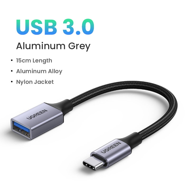 UGREEN USB C to USB 3.0 OTG Adapter USB Type-C OTG Data Cable Connector for Samsung GalaxyS 10 MacBook Pro 2019 USB C Adapter