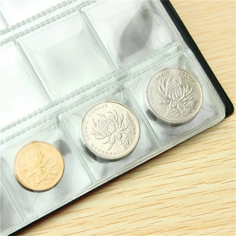 New 240/120 Pockets 10 Pages Money Book Coin Storage Album For Coins Holder Collection Books High Quality Royal Coin Collection