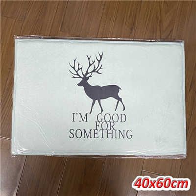 Home Decorative Doormat Entrance Door Mat Cartoon Designs Flannel Fabric PVC Dotted Anti-Slip Floor Mats Carpets Area Rugs