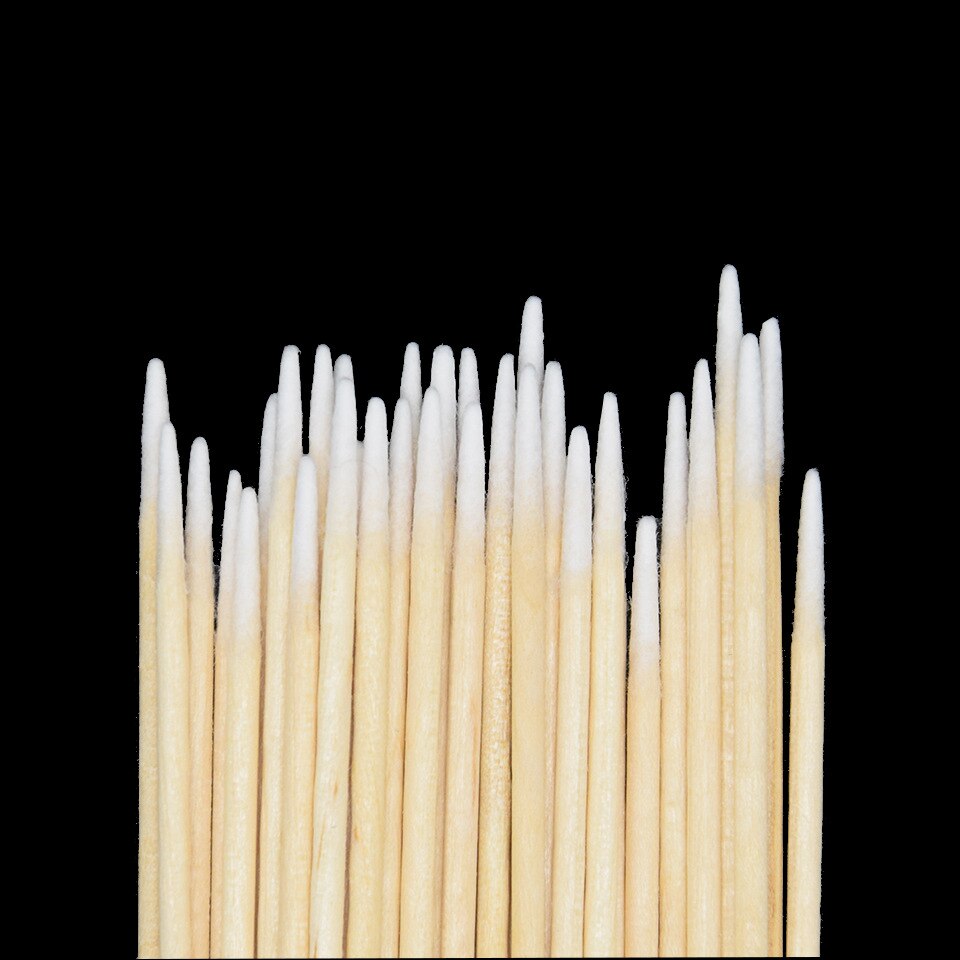 1000 pcs Wood Cotton Swab Eyelash Extension Tools Medical Ear Care Cleaning Wood Sticks Cosmetic Cotton Swab Cotton Buds Tip