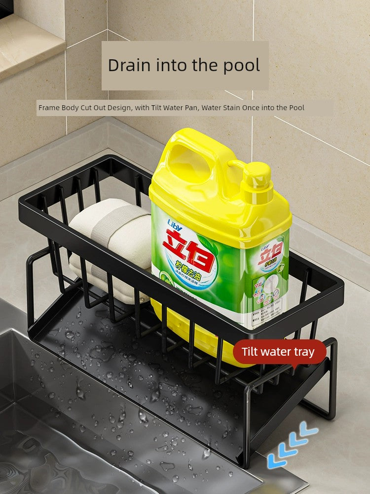 Rag Detergent Storage Fantastic Kitchen Rack