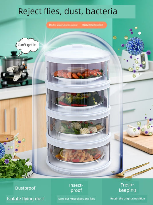 Multi-Layer Rice Dish Dishes Handy Gadget Kitchen Storage Rack