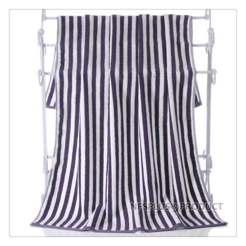 Striped Cotton Bath Towel For Bathroom 70x140cm Blue Coffee Soft Absorbent Hand Face Terry Towels Travel Sport Spa Gym Washcloth