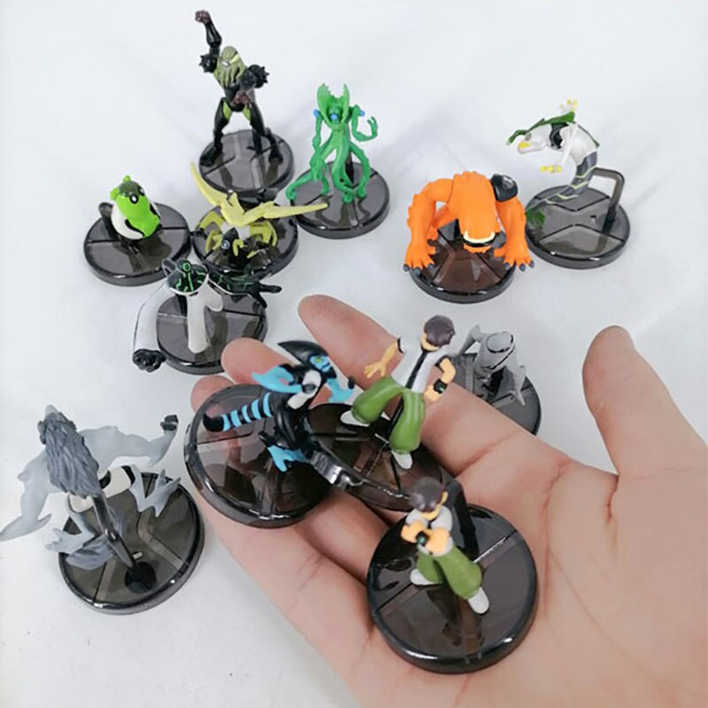 Bandai Genuine Ben Tennyson 10 Doll Monster Figure Toys Ben10 Omnitrix Table Ornaments Kids Gifts