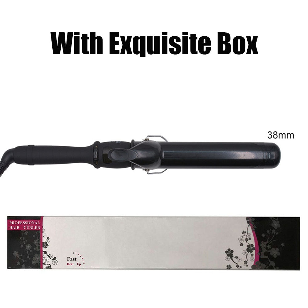 Curling Iron with Tourmaline Ceramic Coating Hair Curler Wand Anti-scalding Insulated Tip Salon Curly Waver Maker Styling Tools