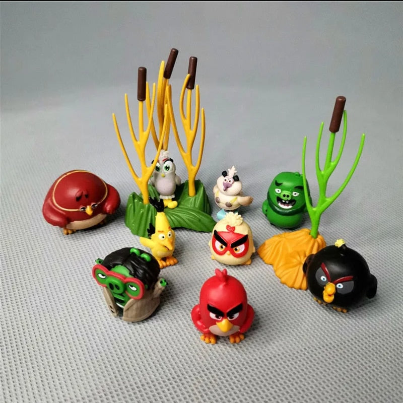 Hasbro Animation Cartoon Angry Bird Cute Doll Children&#39;s Scene Doll Gifts Toy Model Anime Figures Collect Ornament for Kids Gift