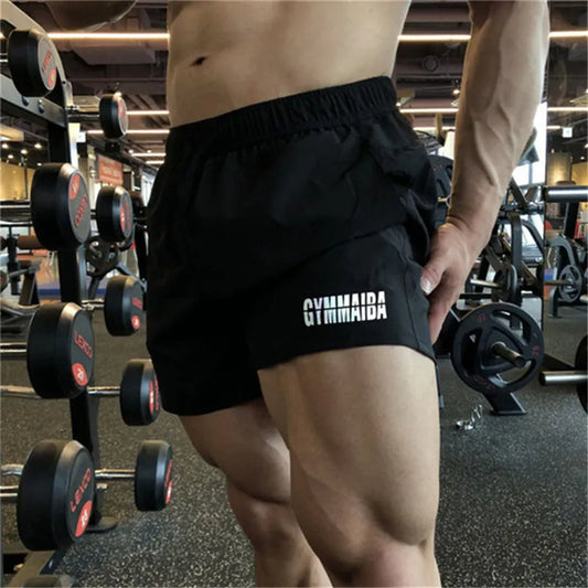 2023 NEW Summer zipper pocket fashion Joggers Shorts men Bodybuilding Fitness Quick-dry Sport Short Pants men brand Beach Shorts