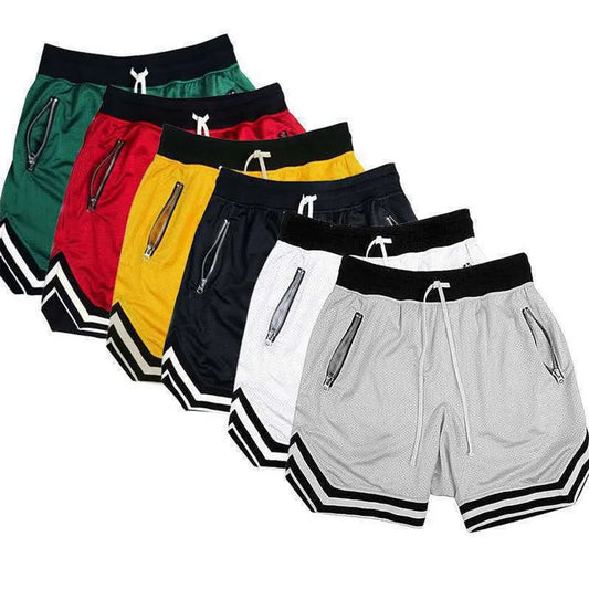 Plain Gym Shorts Men Mesh Running Shorts Quick Dry Loose Sports Basketball Training Shorts Male Sportswear Summer Fitness Shorts